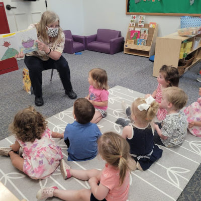 Karla reading to the toddlers
