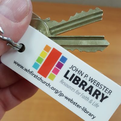 key chain library card